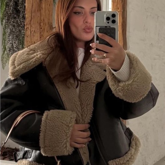 Zara Jackets & Blazers - Zara sherling jacket